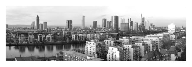 Poster Skyline Frankfurt 200 x 70