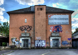 Ehemaliger Bunker an der Rosa-Luxemburg-Str. in der Nordweststadt