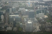 Luftbild der Frankfurter Bürostadt Niederrad