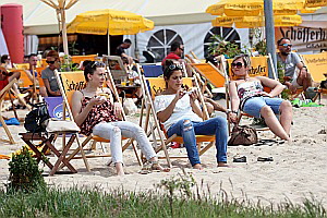 Beachclub Niddastrand auf dem Georgshof in Nied
