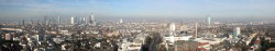 Skyline Frankfurt von Süden aus fotografiert im Januar 2014