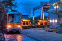 Werkbahn der VGF Frankfurt im Containerbahnhof Frankfurt Ost