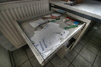Schreibtischschublade in der Giesserei Bachmann in Fechenheim