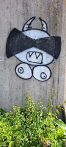 Graffiti auf Betonwand