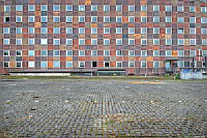 Abandoned Place: ehemalige Oberfinanzdirektion (OFD) Frankfurt an der Abdickesalles (Rückseite)