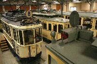 Straßenbahnen im Verkehrsmuseum Schwanheim